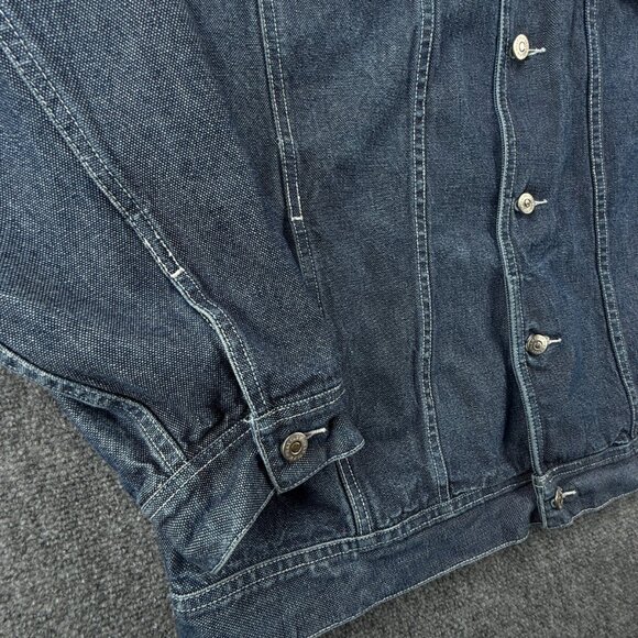 VTG Phat Farm Denim Jacket Men XL Buttons Y2K Streetwear Hip Hop 90's 00's - Picture 8 of 16